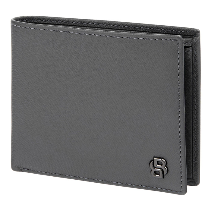Кошелек Double B Saffiano Grey, серый
