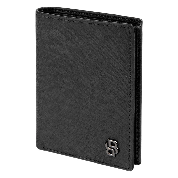 Футляр для кредитных карт Double B Saffiano Black, чёрный