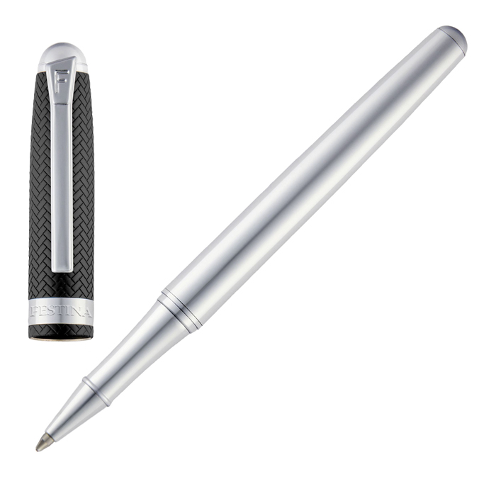 Ручка-роллер Classicals Interlace Chrome, чёрный