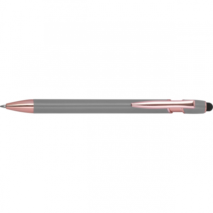 Ручка полугелевая BELO HORIZONTE из перераб. алюминия, серый