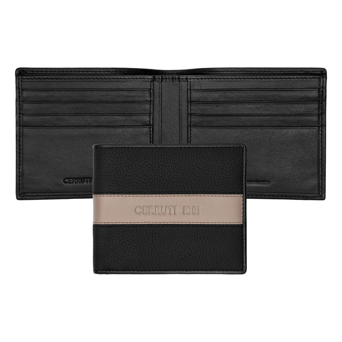 Кошелек для кредитных карт Delano Taupe & Black