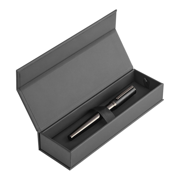 Ручка-роллер Double B Saffiano Black, чёрный