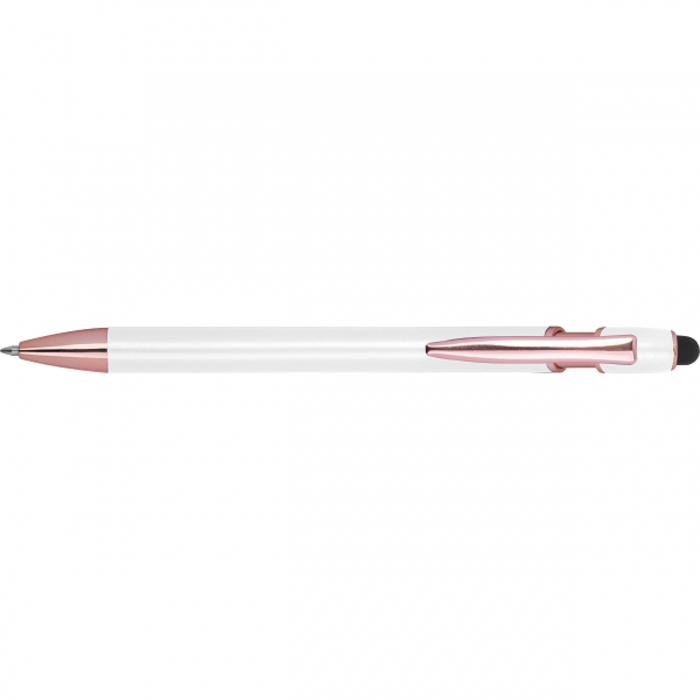 Ручка полугелевая BELO HORIZONTE из перераб. алюминия, белый