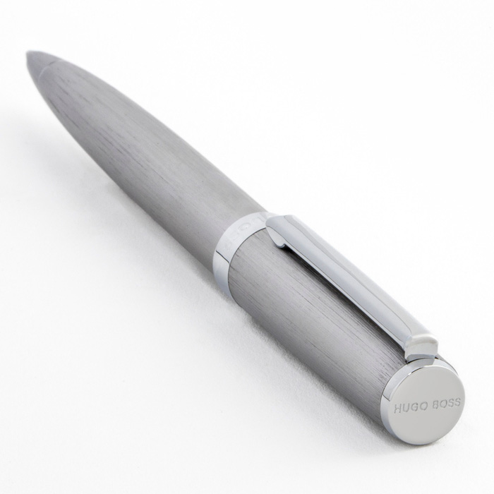 Ручка шариковая Gear Brushed Chrome, серебристый