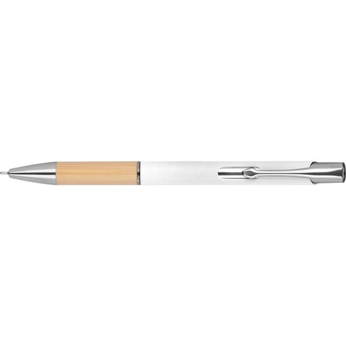 Ручка шариковая полугелевая металлическая NAPLES, белый