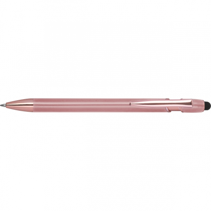 Ручка полугелевая BELO HORIZONTE из перераб. алюминия, розово-золотой