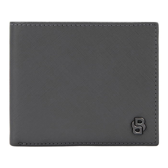 Кошелек Double B Saffiano Grey, серый