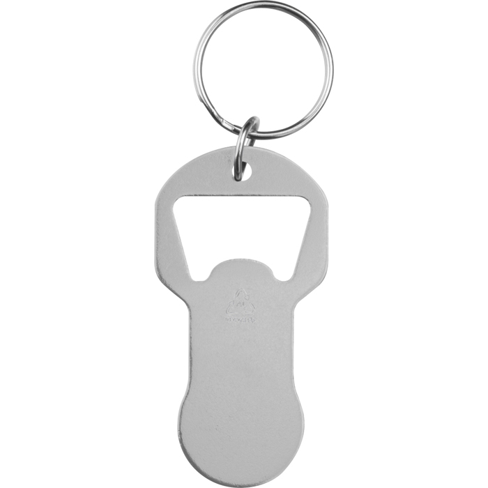 Брелок с открывалкой для бутылок OLIWIER, серый, Macma