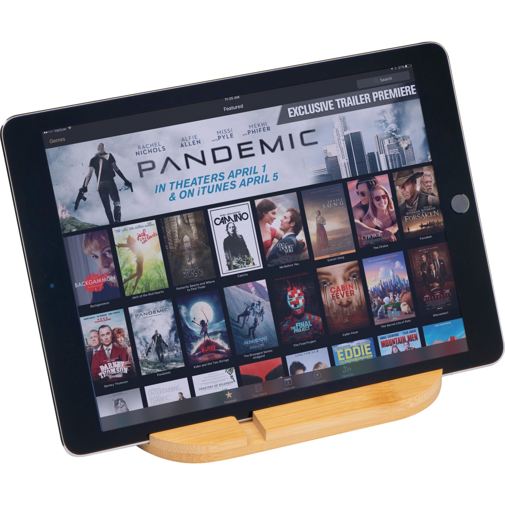 Бамбуковый держатель для планшета и смартфона