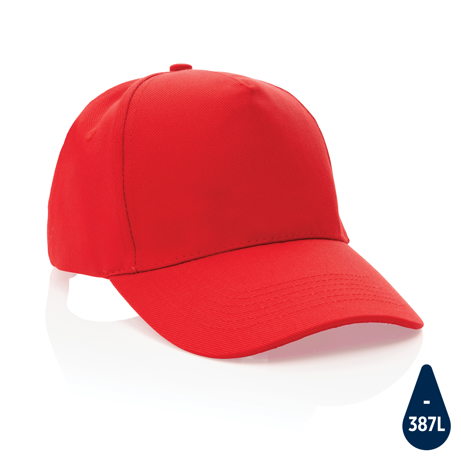 Бейсболка Impact из хлопка AWARE™, 5 клиньев, 280 г/м2