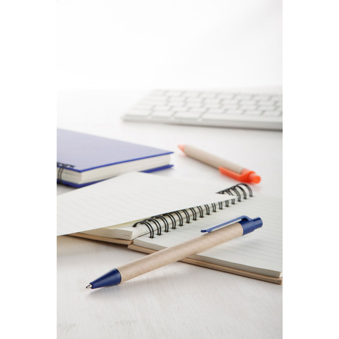 Шариковая ручка Paper из перераб. бумаги, синий