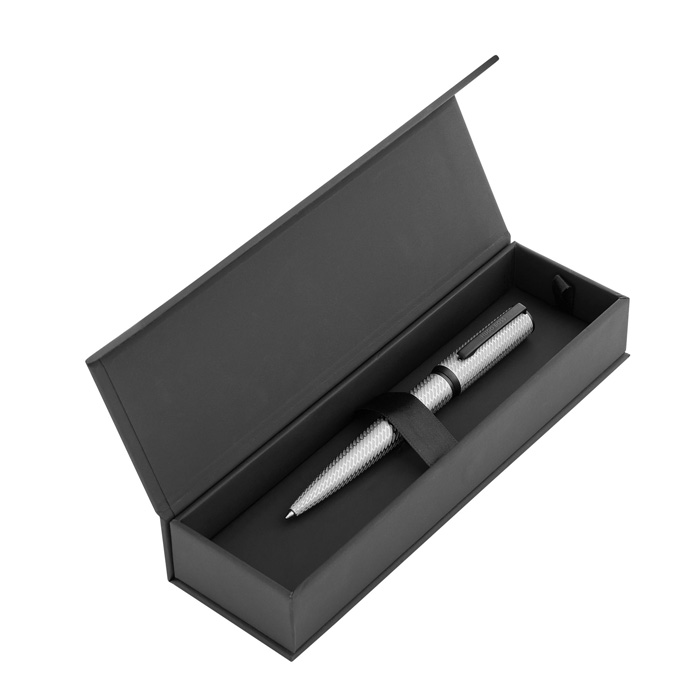 Ручка шариковая Arche Pattern Silver, серебристый