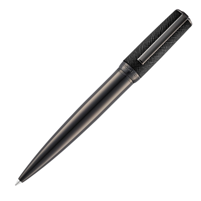 Ручка шариковая Double B Saffiano Black, чёрный