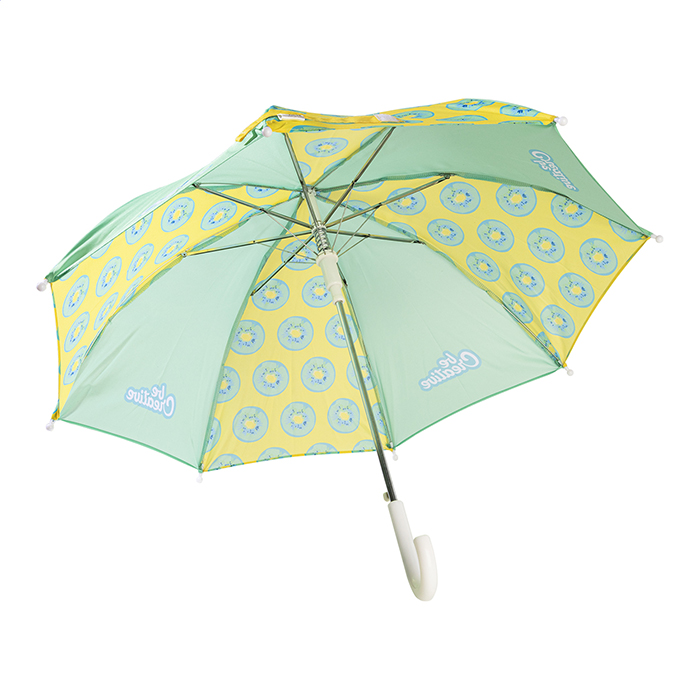 Зонт-трость детский автоматич. CreaRain Junior из rPET, белый