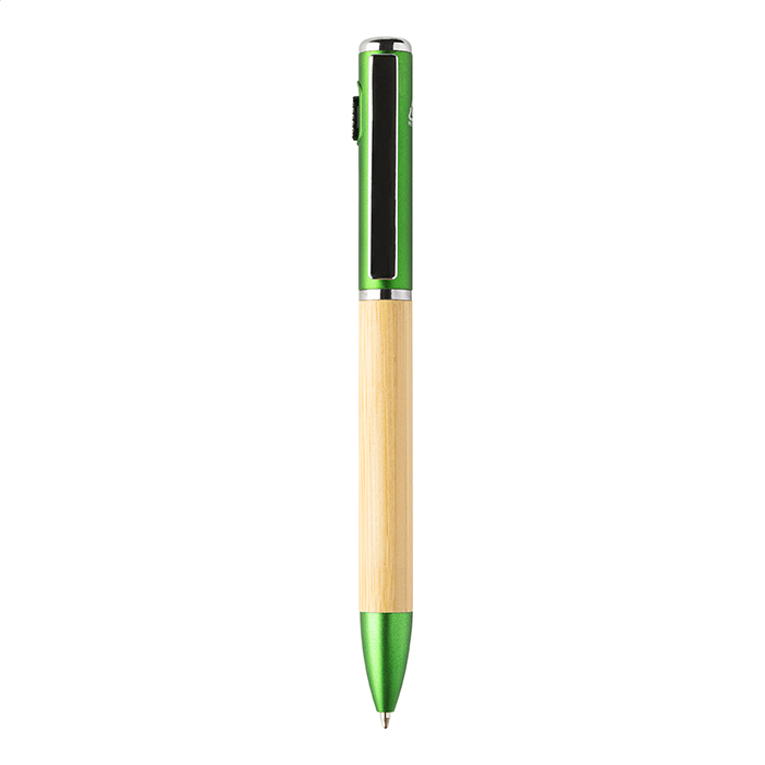 Ручка шариковая бамбуковая Penboo, зелёный