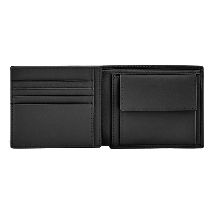 Кошелек Double B Saffiano Black, чёрный