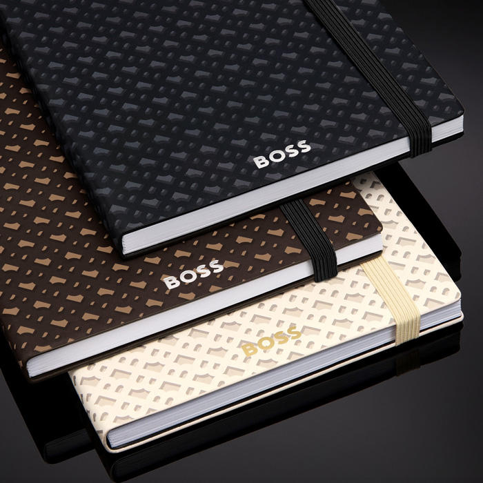 Блокнот А5 Monogram Cream Lined, светло-бежевый