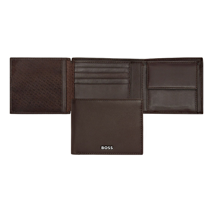 Кошелек Classic Smooth Brown, тёмно-коричневый