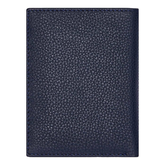 Футляр для кредитных карт Classic Grained Navy, тёмно-синий