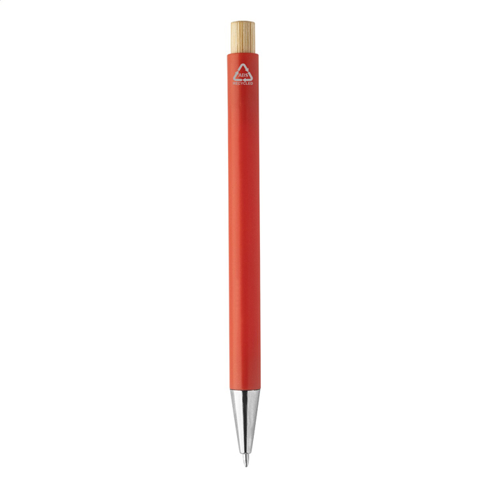 Ручка шариковая Posher из перераб. АБС-пластика, красный