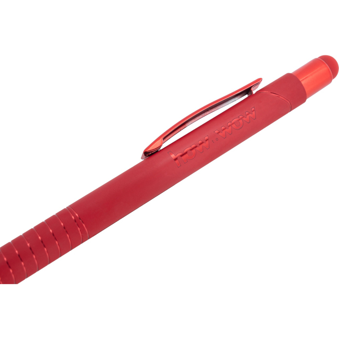 Ручка шариковая со стилусом ANGELO, красный, Macma