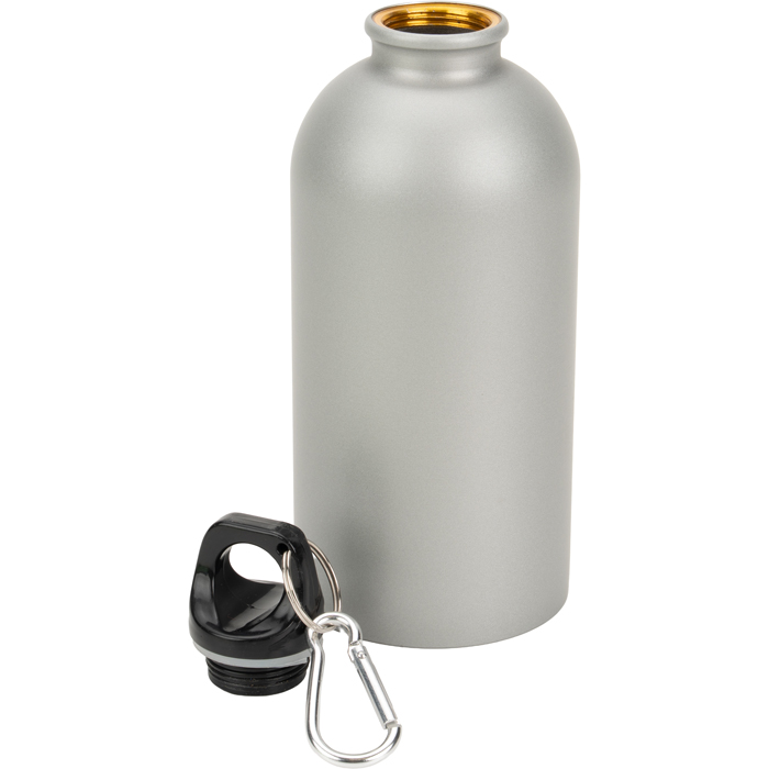 Бутылка для питья 500 мл New York из нержавеющей стали, серый