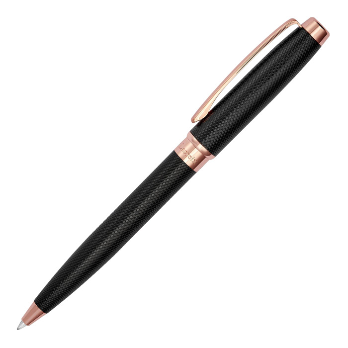 Шариковая авторучка Caprio Black/ Rose Gold