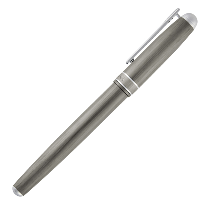 Ручка-роллер Classicals Brushed Gun & Chrome, серый