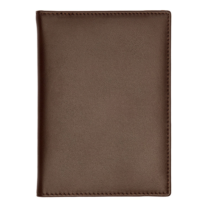 Обложка для паспорта Classic Smooth Brown, тёмно-коричневый