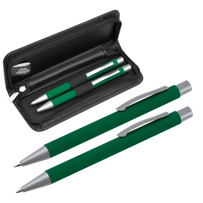 Набор: шариковая ручка и механ. карандаш Uppsala, зелёный