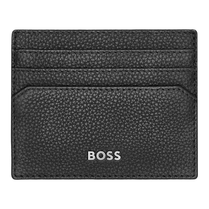 Футляр для кредитных карт Classic Grained Black, чёрный