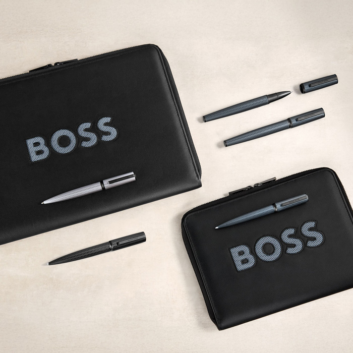 Папка формата А4 Boss Cut Out Black & Grey, чёрный