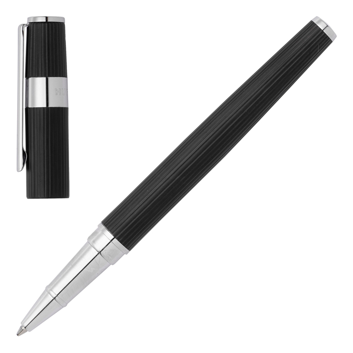 Ручка-роллер Gear Pinstripe Black / Chrome, чёрный