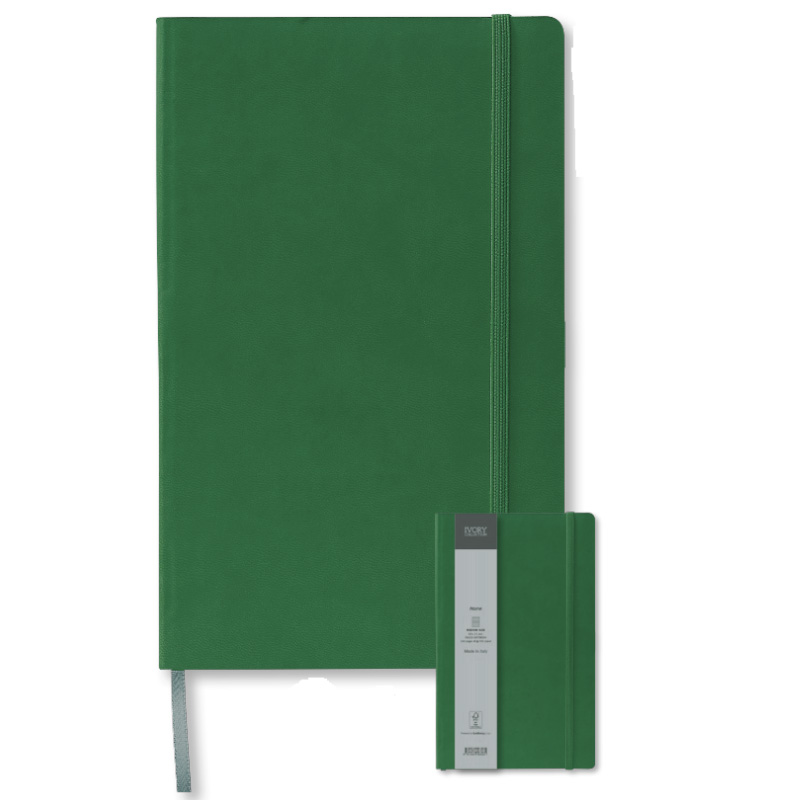 Записная книга IVORY в линейку 13х21 TUCSON зеленый