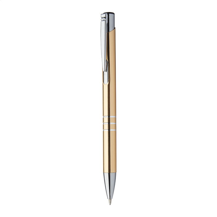 Ручка шариковая алюминиевая Rechannel Shine, золотистый