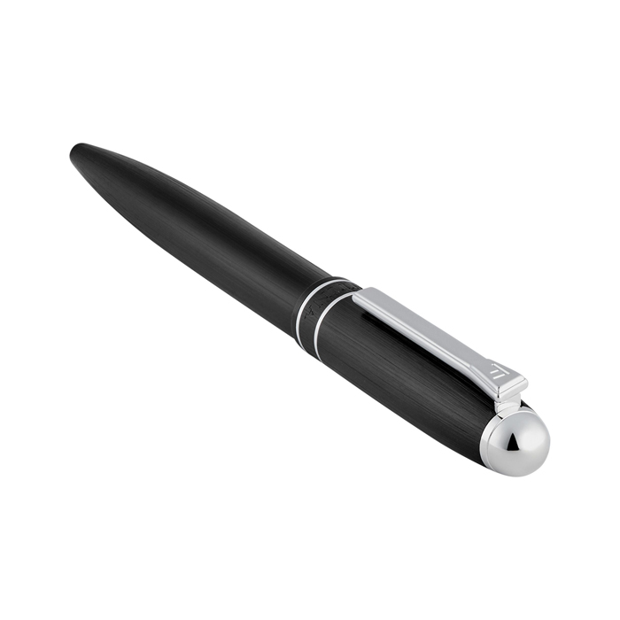 Шариковая ручка Classicals Brushed Black & Chrome, чёрный