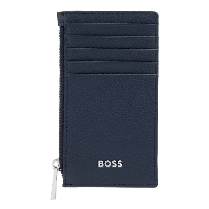 Футляр для кредитных карт Classic Grained Navy, тёмно-синий