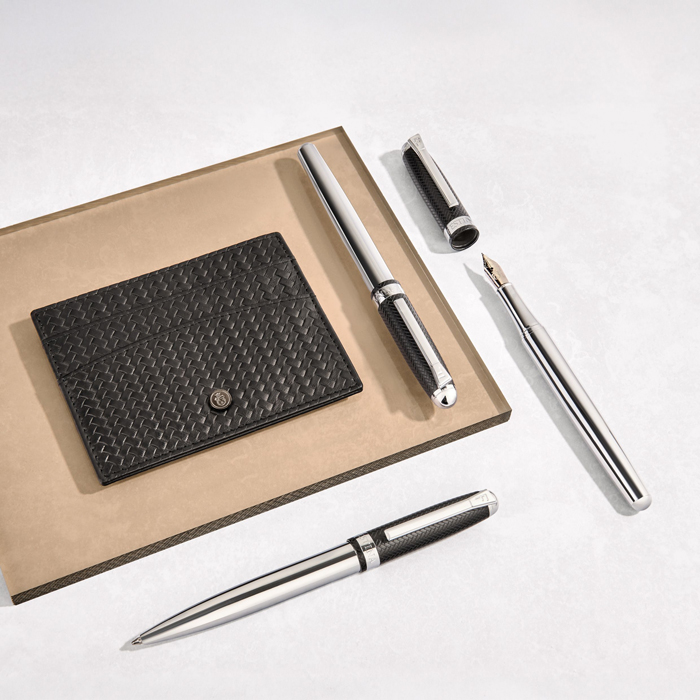 Шариковая ручка Classicals Interlace Chrome, чёрный