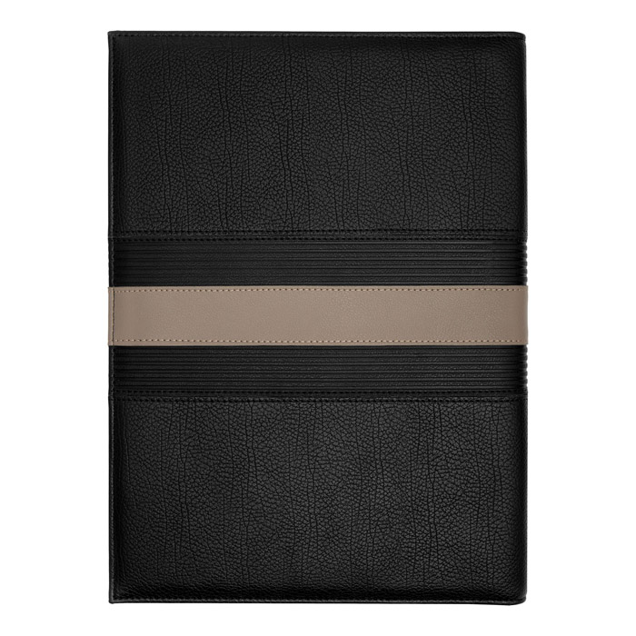 Папка формата А4 Delano Taupe & Black