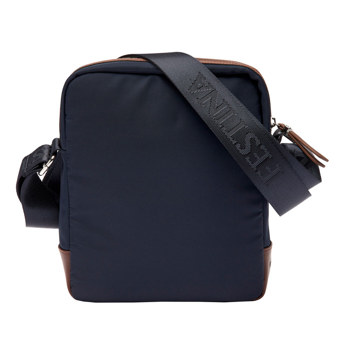 Сумка репортера Button Navy & Brown