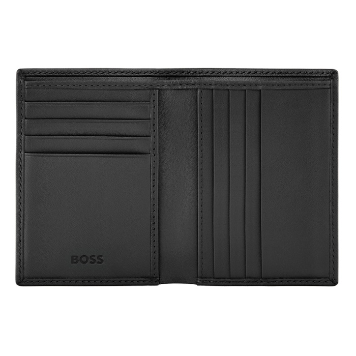 Футляр для кредитных карт Double B Saffiano Black, чёрный