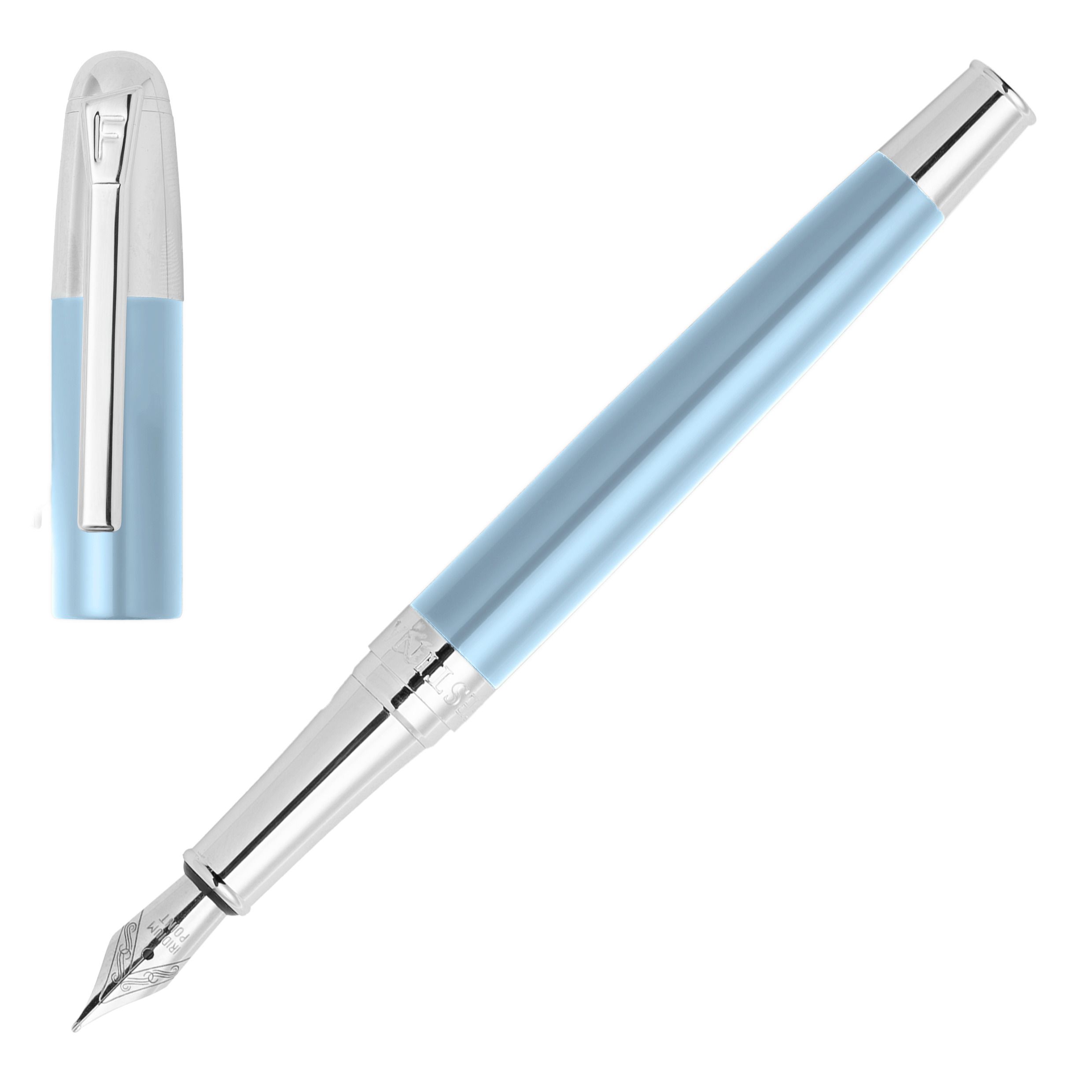 Перьевая авторучка Classicals Chrome Light Blue