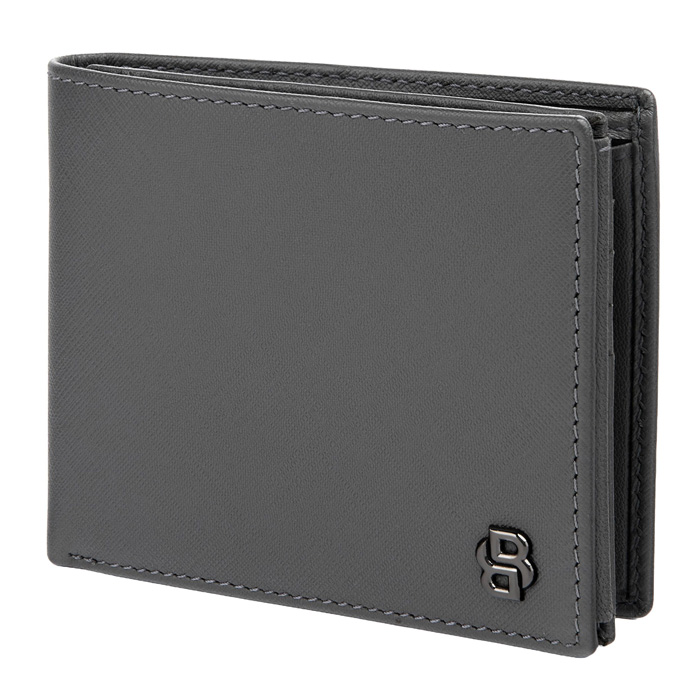 Кошелек Double B Saffiano Grey, серый