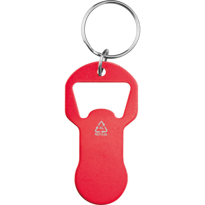 Брелок с открывалкой для бутылок OLIWIER, красный, Macma