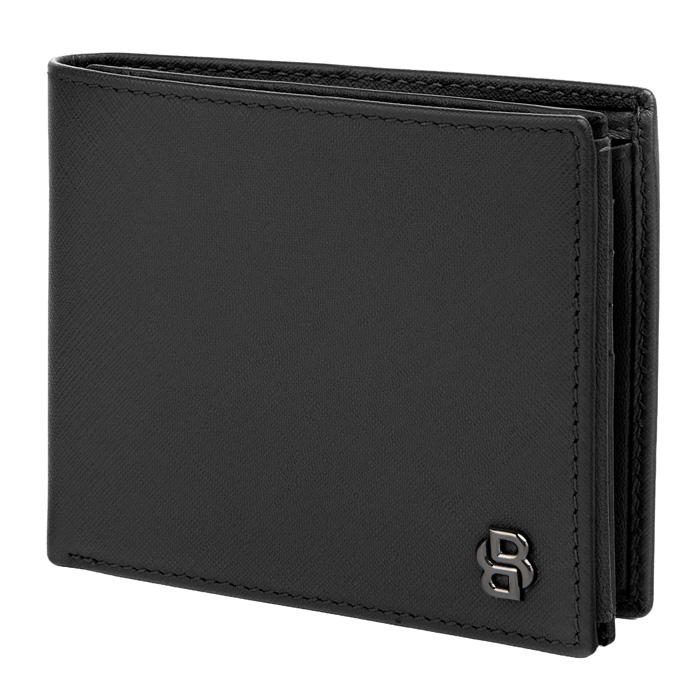 Кошелек Double B Saffiano Black, чёрный