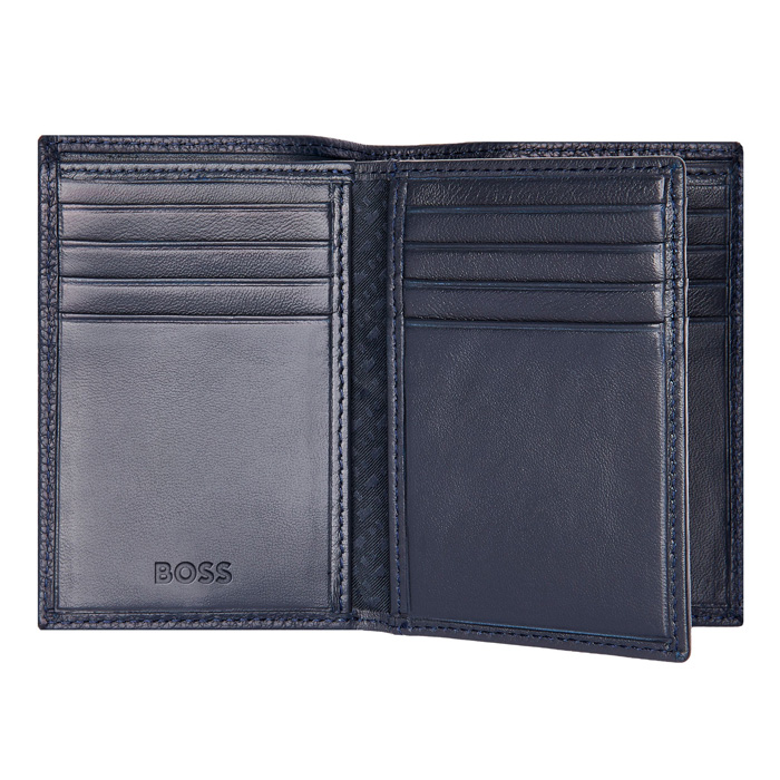 Футляр для кредитных карт Classic Grained Navy, тёмно-синий