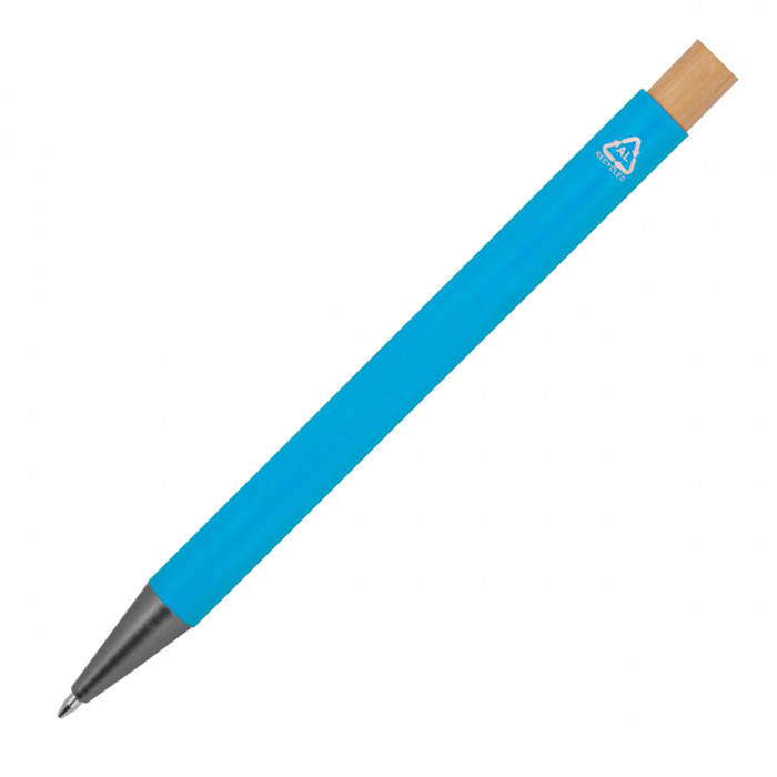 Ручка из переработанного алюминия, голубой, Macma