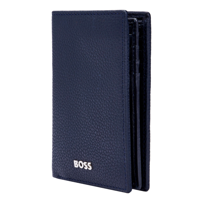 Футляр для кредитных карт Classic Grained Navy, тёмно-синий