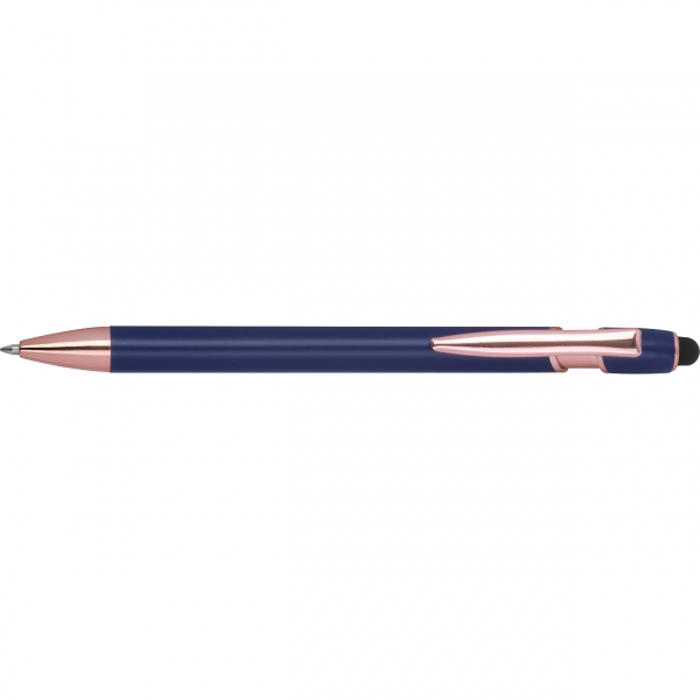 Ручка полугелевая BELO HORIZONTE из перераб. алюминия, синий