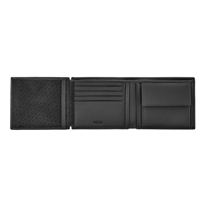 Кошелек Double B Saffiano Black, чёрный